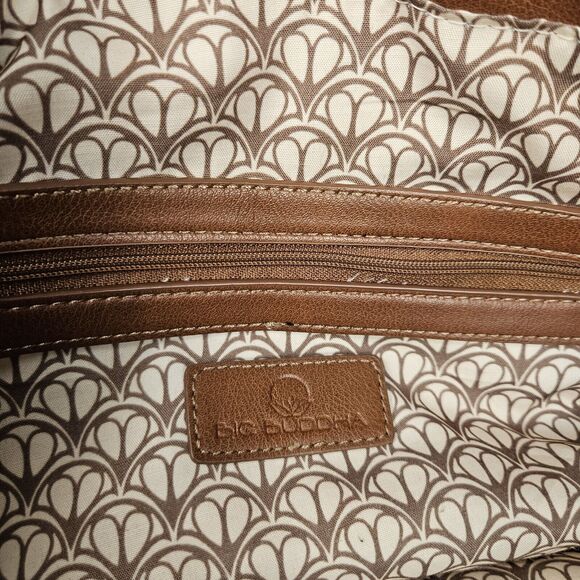 Big Buddha Western Tote Two Tone Brown Tassel Large Shoulder Handbag Business XL - Picture 10 of 16